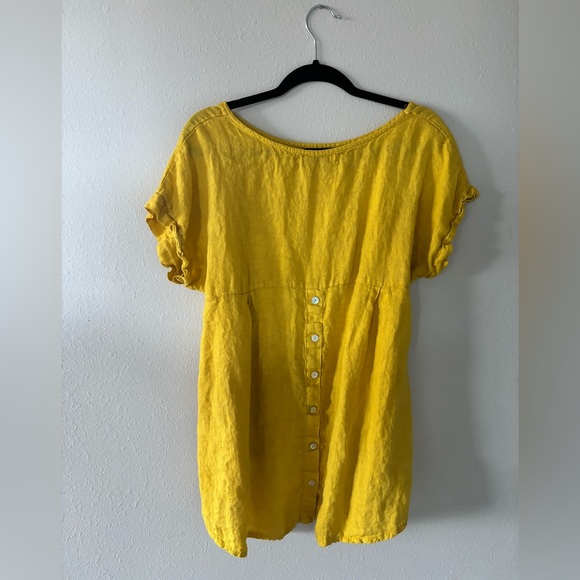 Vintage Linen Blouse - Picture 2 of 5